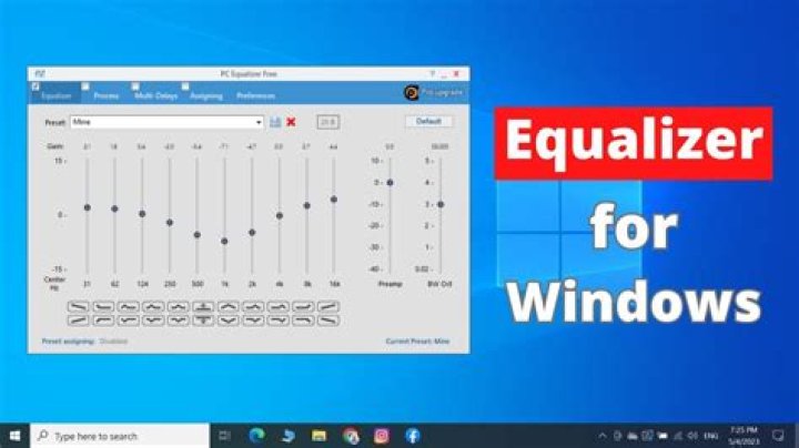 How do I access Windows equalizer?