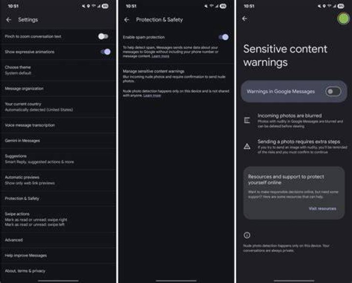How do I block sensitive content on Google?