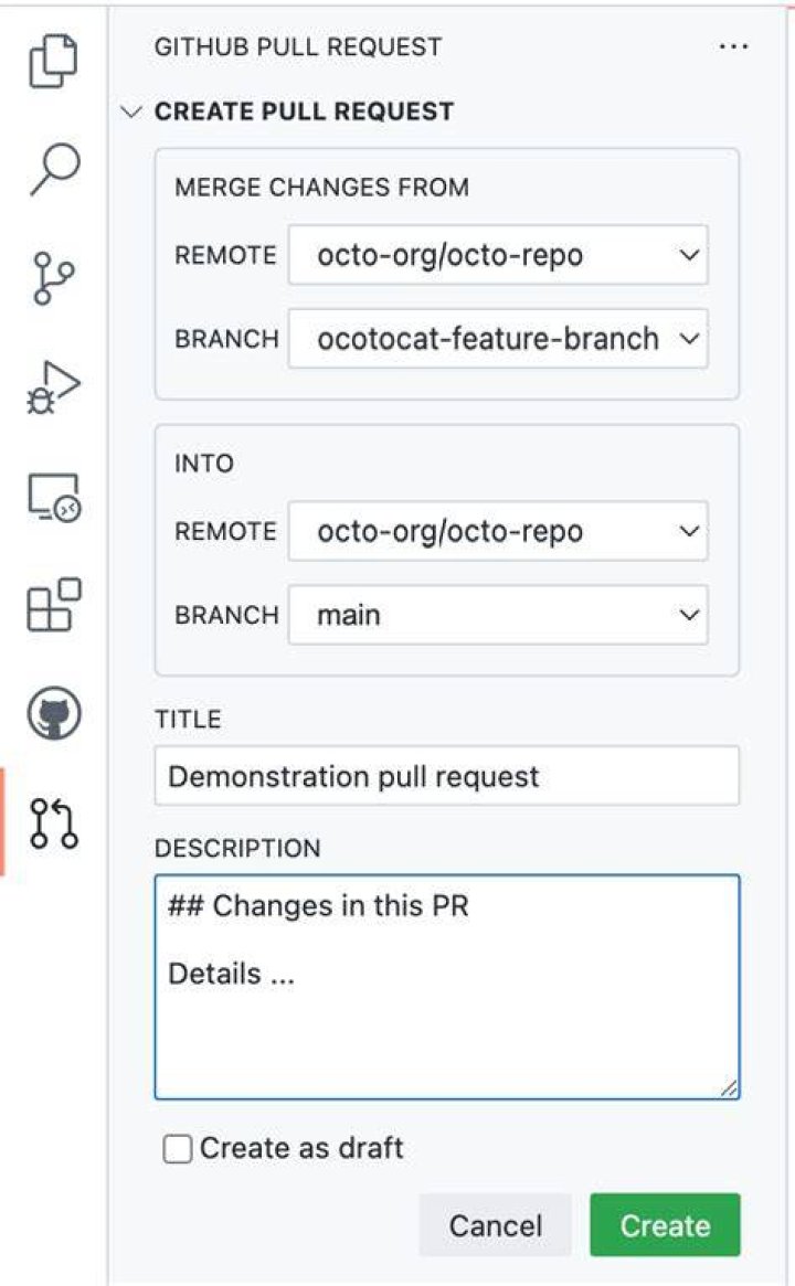 How do I create a pull request for a specific commit in GitHub?
