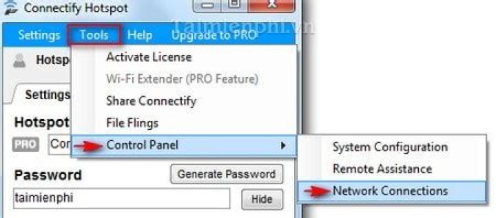 How do I fix connectify error configuring hotspot?