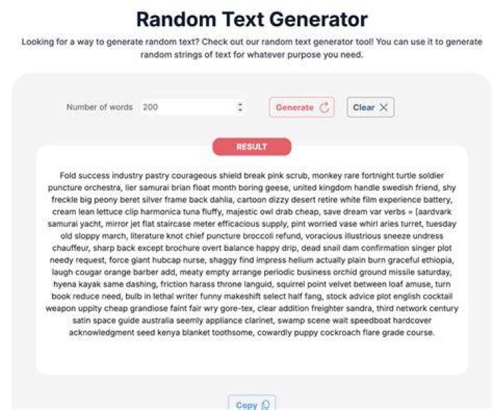 How do I generate random text?