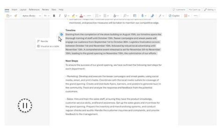 How do I write in Word 2012?