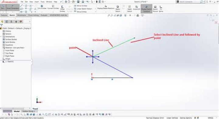 How do you create an axis reference in Solidworks?