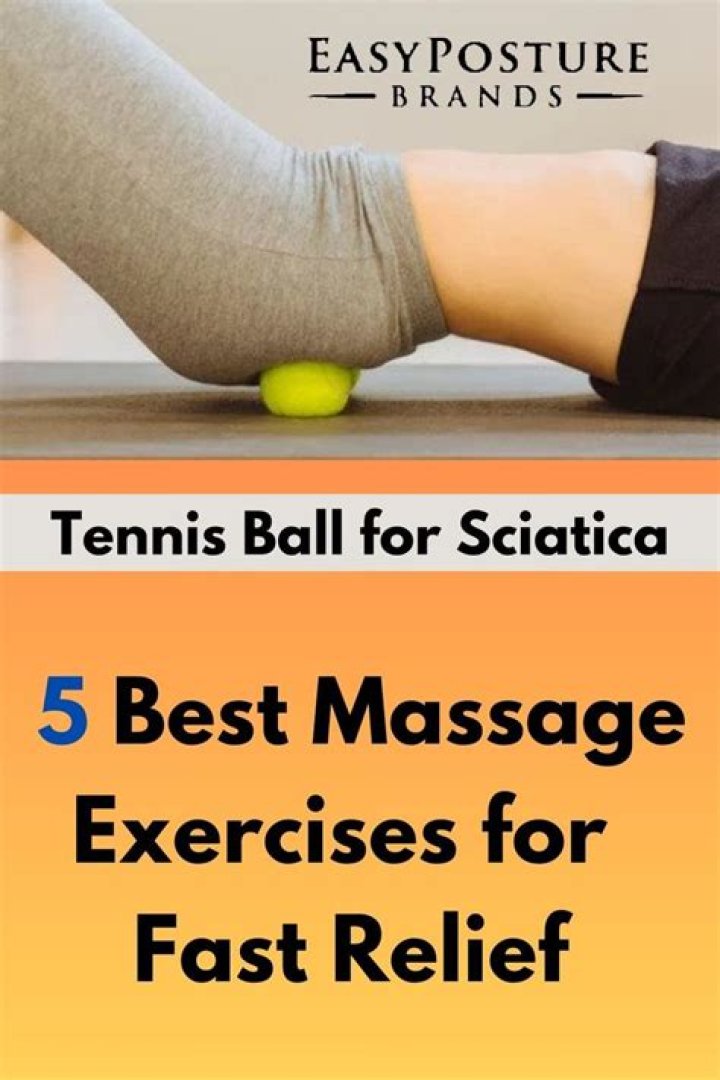 How does a tennis ball help sciatica?
