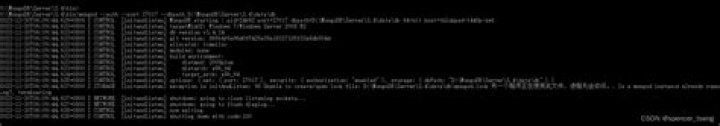 Is a Mongod instance already running terminating?