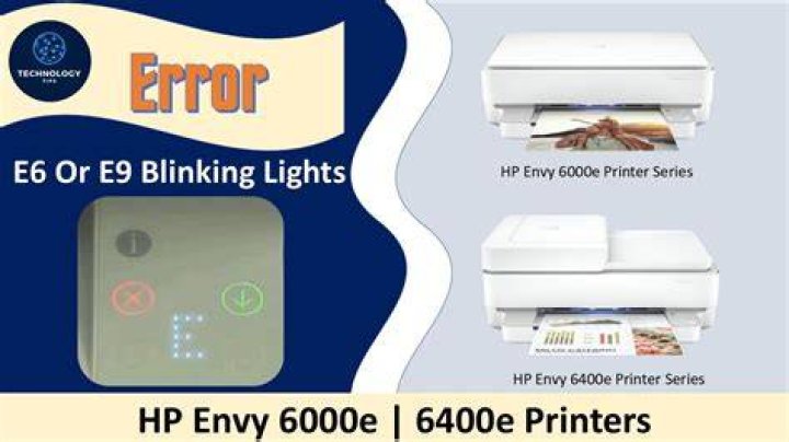 What does error E6 indicate on HP AMP 100 printer?