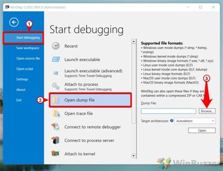 Where are debug dump files?
