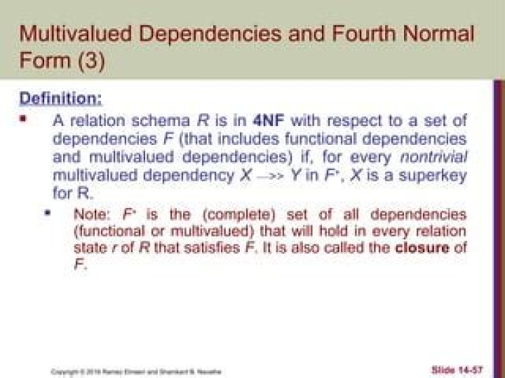 Which normal form is based on multivalued dependency?