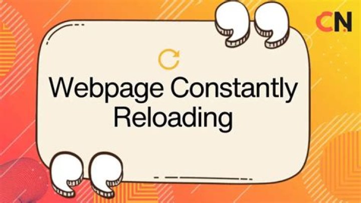 Why do web pages keep reloading on iPhone?
